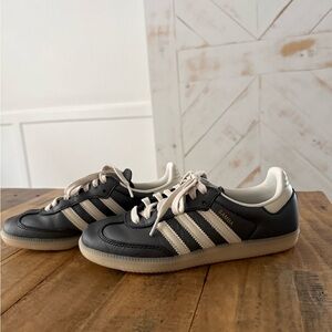 Adidas Black and White Logo Detail